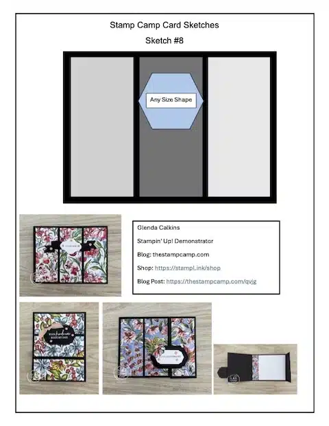card sketches from the stamp camp