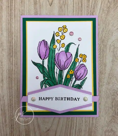 Mixed Media Florals Card Club Kit bonus card