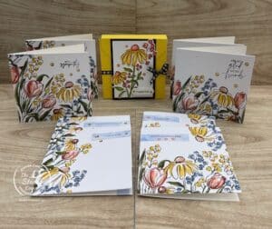 How To Create A Gift Ensemble With Mixed Media Florals Paper