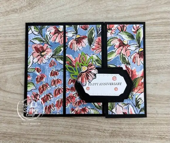 card sketches with a fun fold card twist