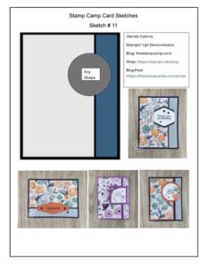 Quick and Easy Card Sketch Ideas from The Stamp Camp