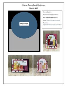 Simple Card Sketch Templates From The Stamp Camp Week 12