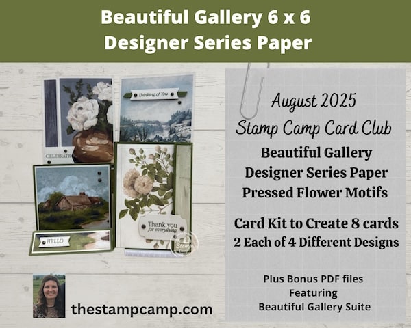 Stamp Camp Card Club Kit for August 2025