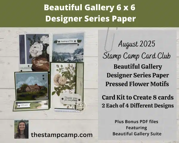 Stamp Camp Card Club Kit for August 2025