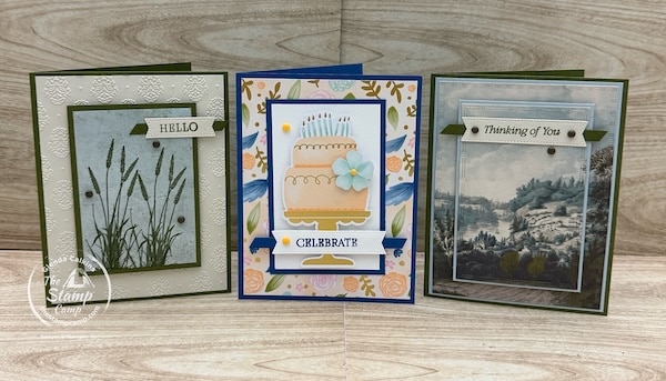 beginner-friendly stamping designs with the stamp camp card sketches