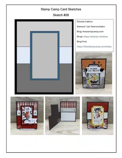 card sketches from the stamp camp