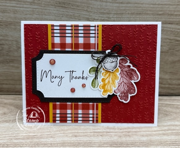 one sheet wonder card techniques with fall printed papers