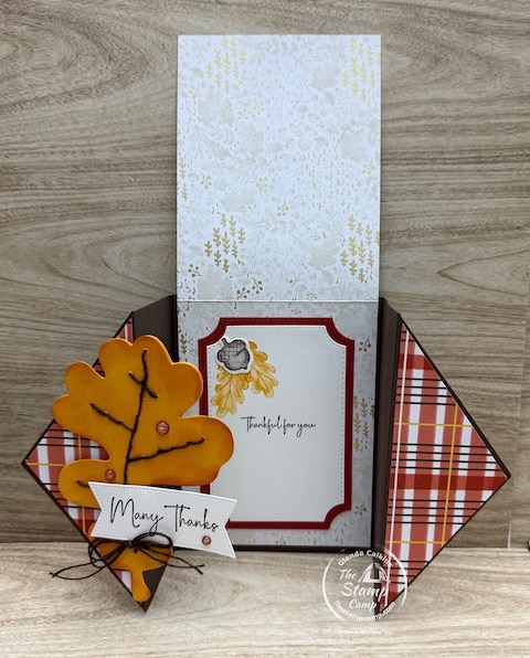 one sheet wonder card techniques with fall papers