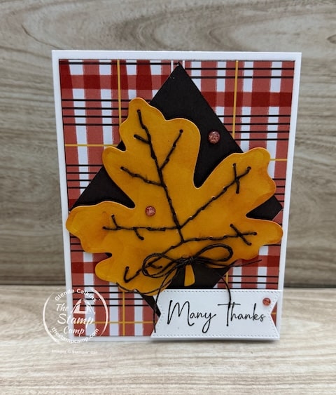 one sheet wonder card techniques with fall prints