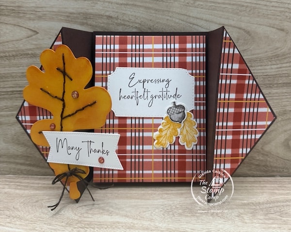 one sheet wonder card techniques with fall paper