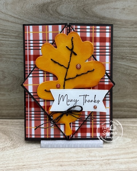 one sheet wonder card techniques with fall paper
