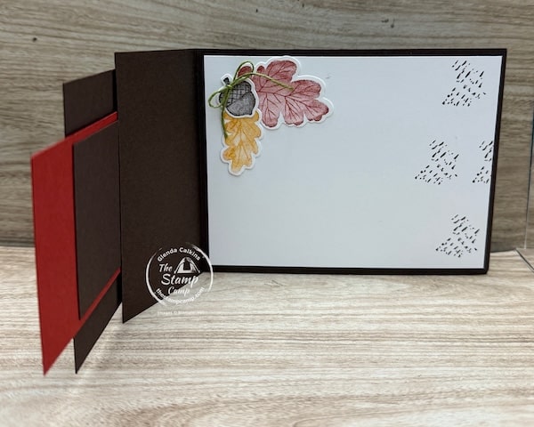fun and easy card design techniques for a fall fun fold card