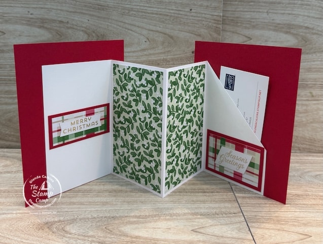 Fun Fold Christmas Card Gift Card Holder