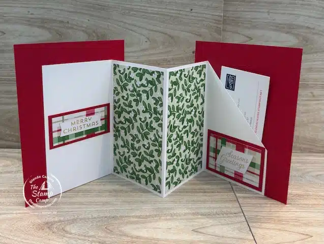 Fun Fold Christmas Card Gift Card Holder