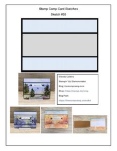 The Stamp Camp Weekly Card Sketch | Simple Stamping for Beginners