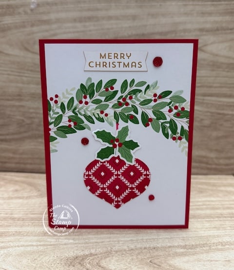 beginner stamper quick and easy Christmas cards