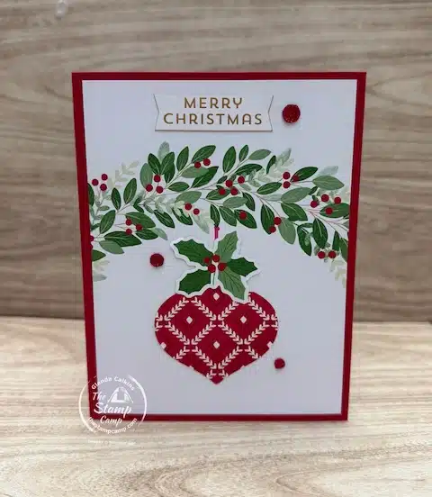 beginner stamper quick and easy Christmas cards