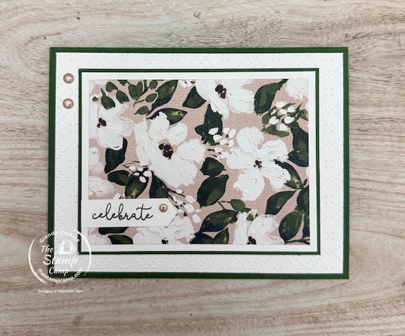 Brushed with Beauty Designer series paper One sheet wonder card