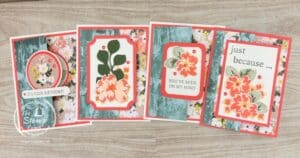 Simple One Sheet Card Designs with Designer Series Paper