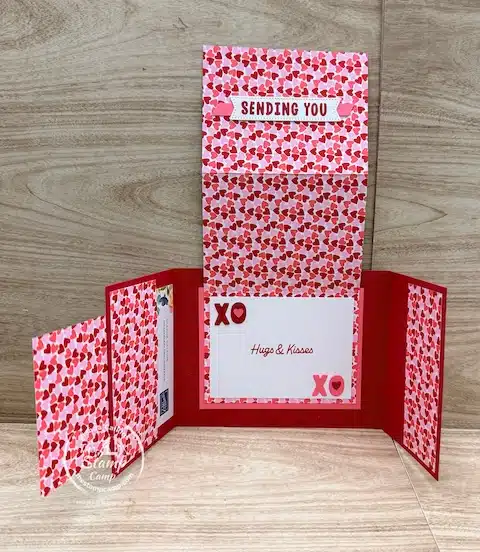 one sheet wonder festive valentine's day card