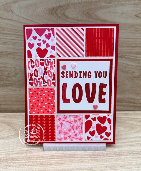 easy stamping techniques with designer series paper from the stamp camp