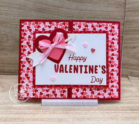 festive one sheet wonder card gift card holder for valentines day