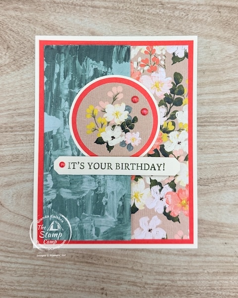 simple one sheet card designs with designer series paper