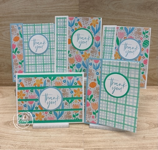 simple one sheet card designs from the stamp camp