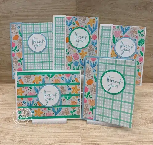 simple one sheet card designs from the stamp camp