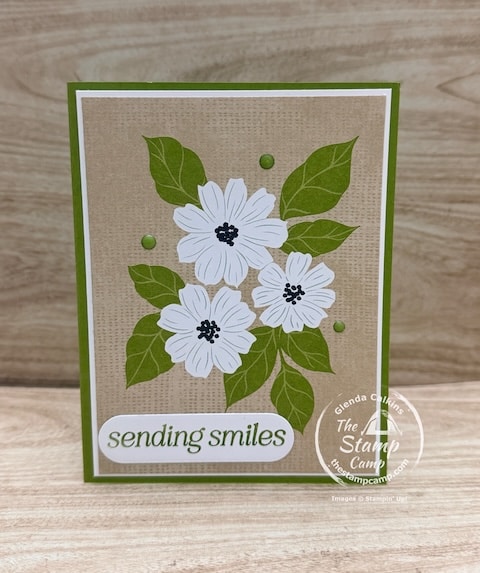 Lovely Blossoms One Sheet Wonder Card from the Stamp Camp