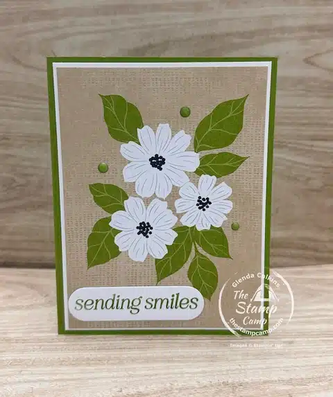 Lovely Blossoms One Sheet Wonder Card from the Stamp Camp