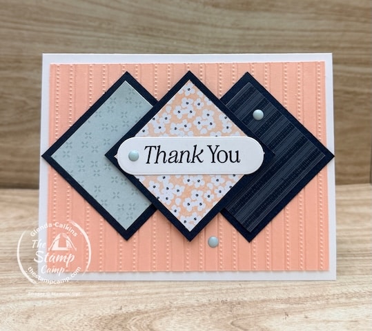 Lovely Blossoms One Sheet Wonder Card from the Stamp Camp