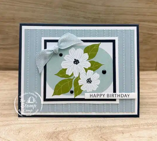 Lovely Blossoms One Sheet Wonder Card from the Stamp Camp