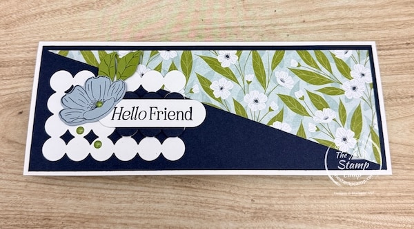 slimline cards from the stamp camp