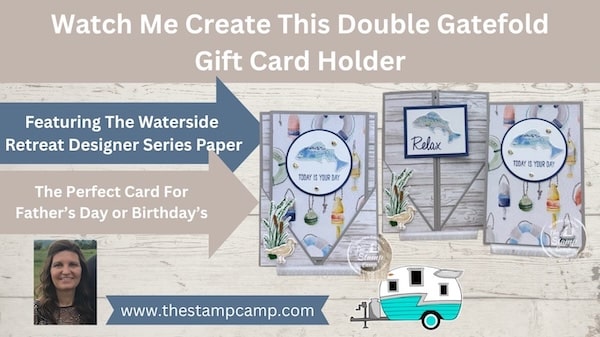 Fun Fold Pocket Card double gatefold gift card holder