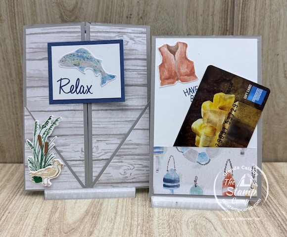 fun fold pocket card with gift card holder spot