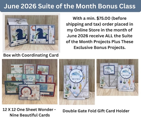 Bonus Waterside Retreat Projects from the stamp Camp