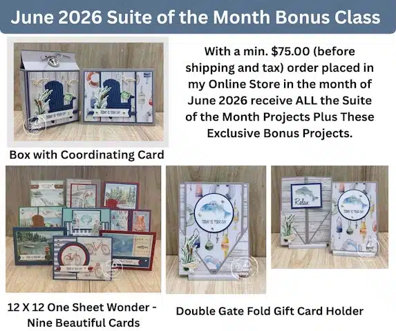 Bonus Waterside Retreat Projects from the stamp Camp