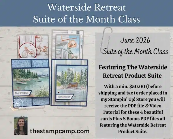 June features the Waterside Retreat Suite in my Suite of the month Class