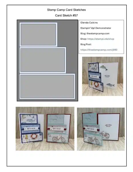 Free downloadable card sketches from the stamp camp