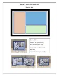 Card Sketch template from the stamp camp