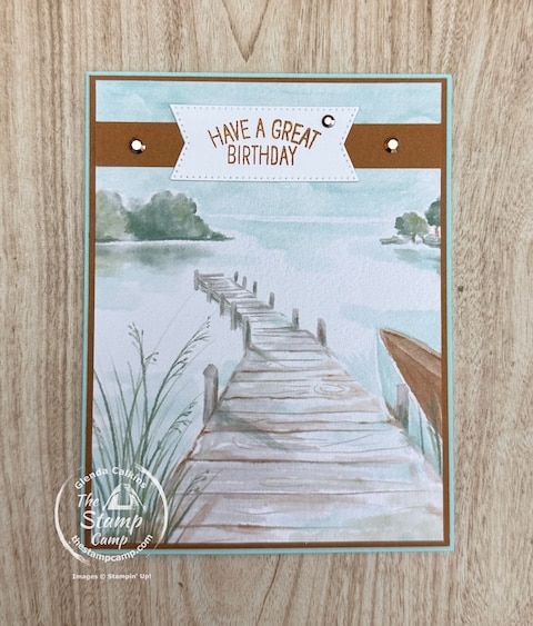 One Sheet Wonder Cards with designer series paper from the stamp camp