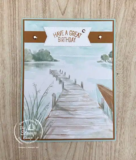 One Sheet Wonder Cards with designer series paper from the stamp camp