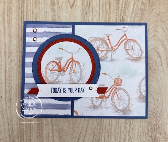 One Sheet Wonder Cards with designer series paper from the stamp camp