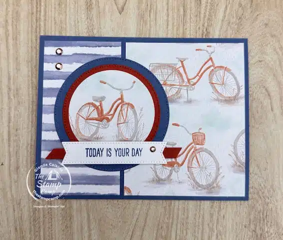 One Sheet Wonder Cards with designer series paper from the stamp camp