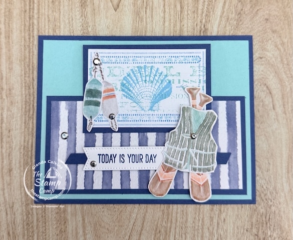One Sheet Wonder Cards with designer series paper from the stamp camp