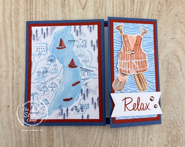 One Sheet Wonder Cards with designer series paper from the stamp camp