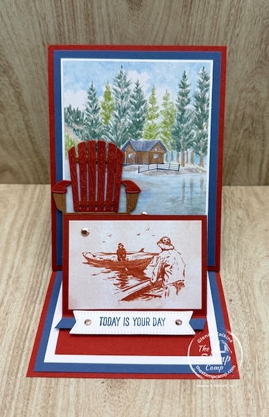 One Sheet Wonder Cards with designer series paper from the stamp camp