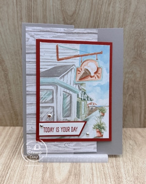 One Sheet Wonder Cards with designer series paper from the stamp camp