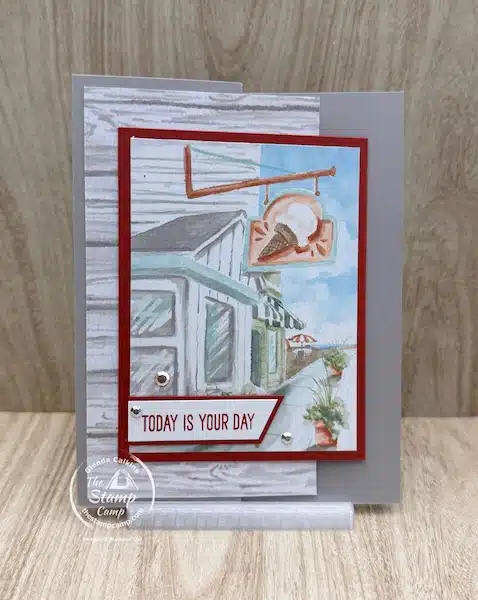 One Sheet Wonder Cards with designer series paper from the stamp camp